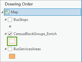 Symbol for the CensusBlockGroups_Enrich layer.