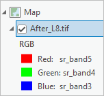 Selected layer in the Contents pane