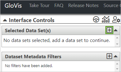 Click to add a dataset button