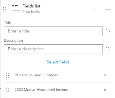 Fields with display property turned on in Configure Attributes window