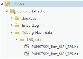 Expanded folders
