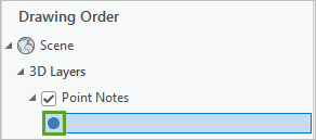 Symbol for Point Notes in the Contents pane