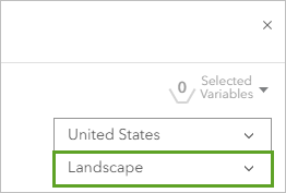 Landscape Data selected in the Data Browser window.