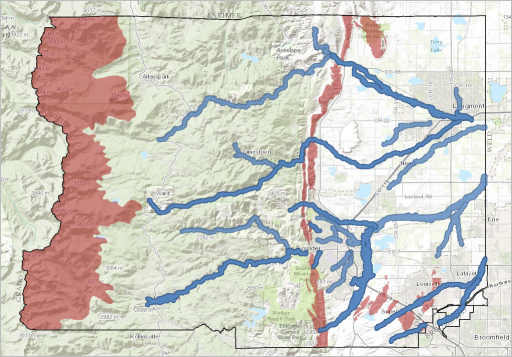 Potential landslide risk areas
