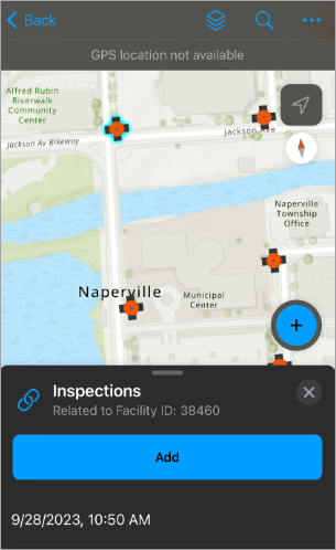 Recent inspection shows in the inspections list