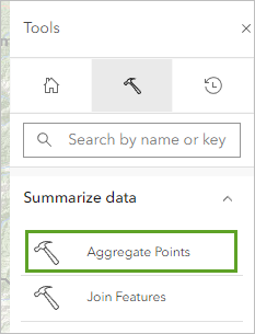 Aggregate Points tool