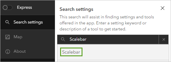Scalebar search results