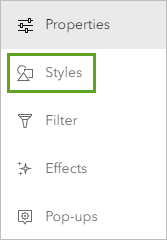 Styles button