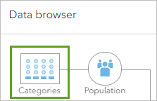 Categories button in the Data browser window