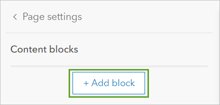 Add a content block to the body of the home page.