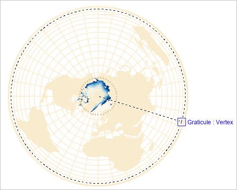 Карта мира с новым объектом, простирающимся до Антарктиды.