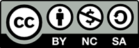 Creative Commons ライセンス (CC BY-SA-NC) のロゴ