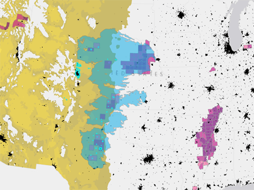 帯水層枯渇のリスクを負ったエリアの特定 Learn Arcgis