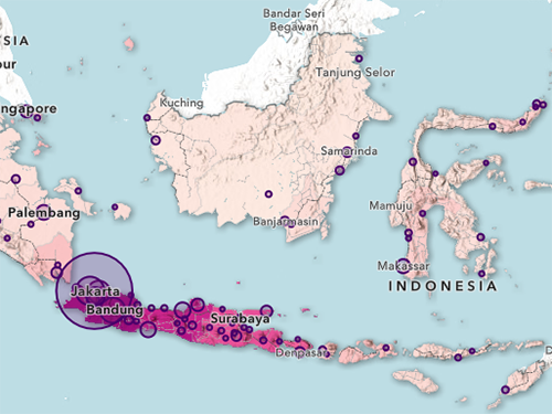 thematic map population