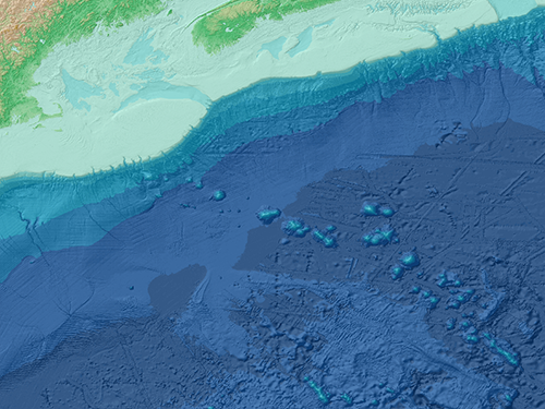 Find ocean bathymetry data