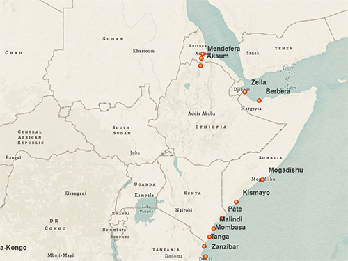 ancient african cities map