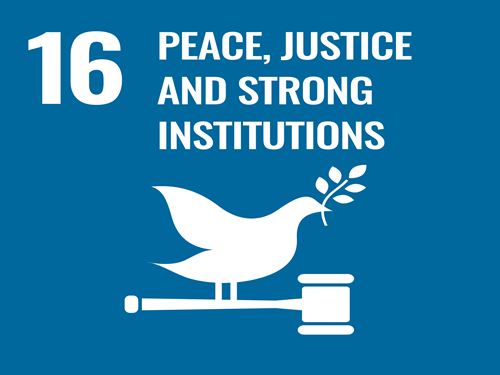 SDG #16 - Peace, Justice and Strong Institutions