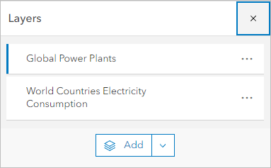 Layer "Global Power Plants"