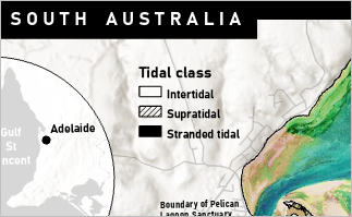 Legende "Tidal class" angeordnet im Layout