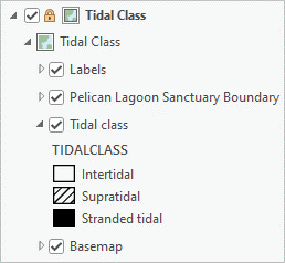 Kartenrahmen und Karte "Tidal Class" im Bereich "Inhalt"