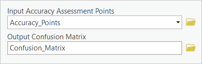 Parameter für "Konfusionsmatrix berechnen"