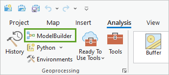 Schaltfläche "ModelBuilder" auf dem Menüband