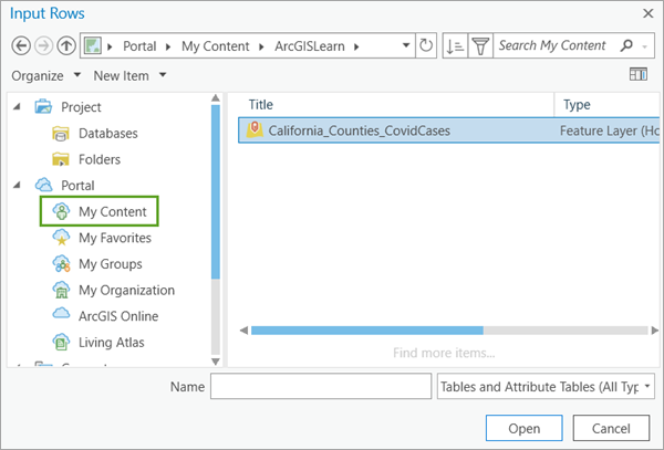 Feature-Layer "California_Counties_CovidCases"