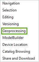 Registerkarte "Geoverarbeitung"