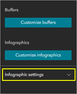 Option "Infografik-Einstellungen"