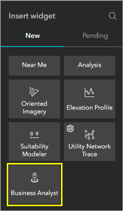 Widget "Business Analyst"