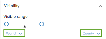 Sichtbarkeitsbereich festlegt auf "Welt" und "Landkreis"