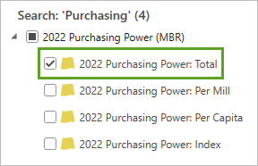 Variable "2022 Purchasing Power: Total"