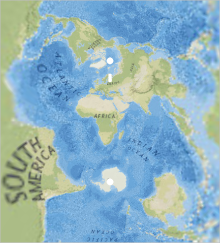 Transversale Mercator-Karte