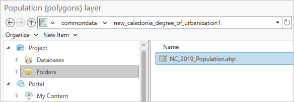 Layer "NC_2019_Population.shp" im Fenster "Population (polygons) layer"