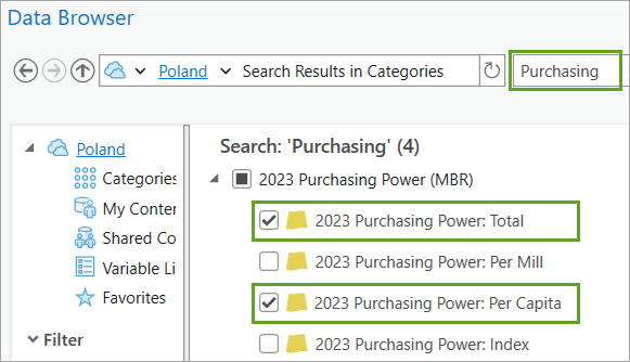 Variablen "2022 Purchasing Power: Total" und "2022 Purchasing Power: Per Capita"