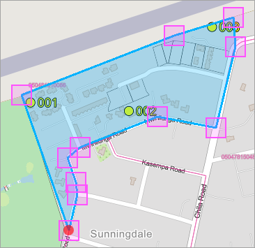 Neues Zählgebiet in der Karte