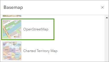 Grundkarte "Open Street Map"