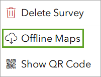 Option "Offline-Karten"