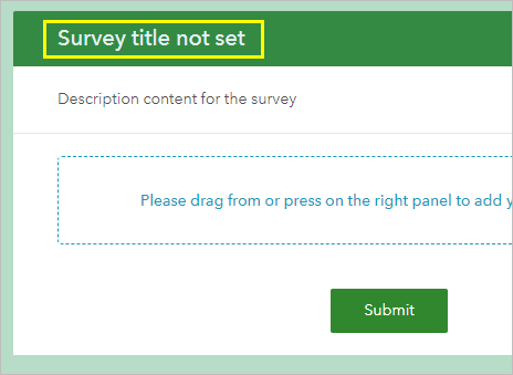 Survey-Titel nicht festgelegt