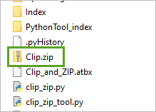 Die Datei "Clip.zip" im Windows Datei-Explorer