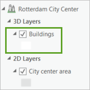 Layer "Buildings" im Bereich "Inhalt"