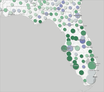 Florida auf der Karte