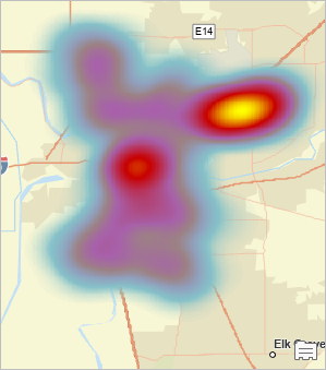 Gerundete Heatmap