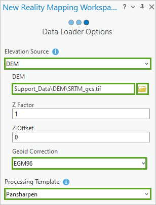 Parameter für die Data Loader-Optionen