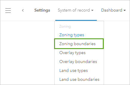 Option "Zoning-Grenzen"