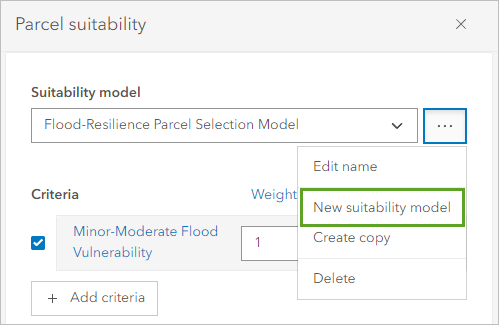 Option "Neues Eignungsmodell"