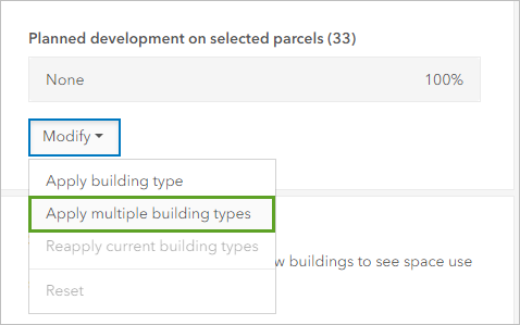 Option "Mehrere Gebäudetypen anwenden"