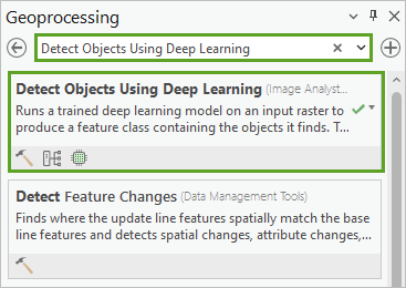 Werkzeug "Objekte mit Deep Learning erkennen"