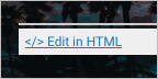 Option "In HTML bearbeiten"