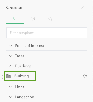 Wählen Sie "Building" aus.